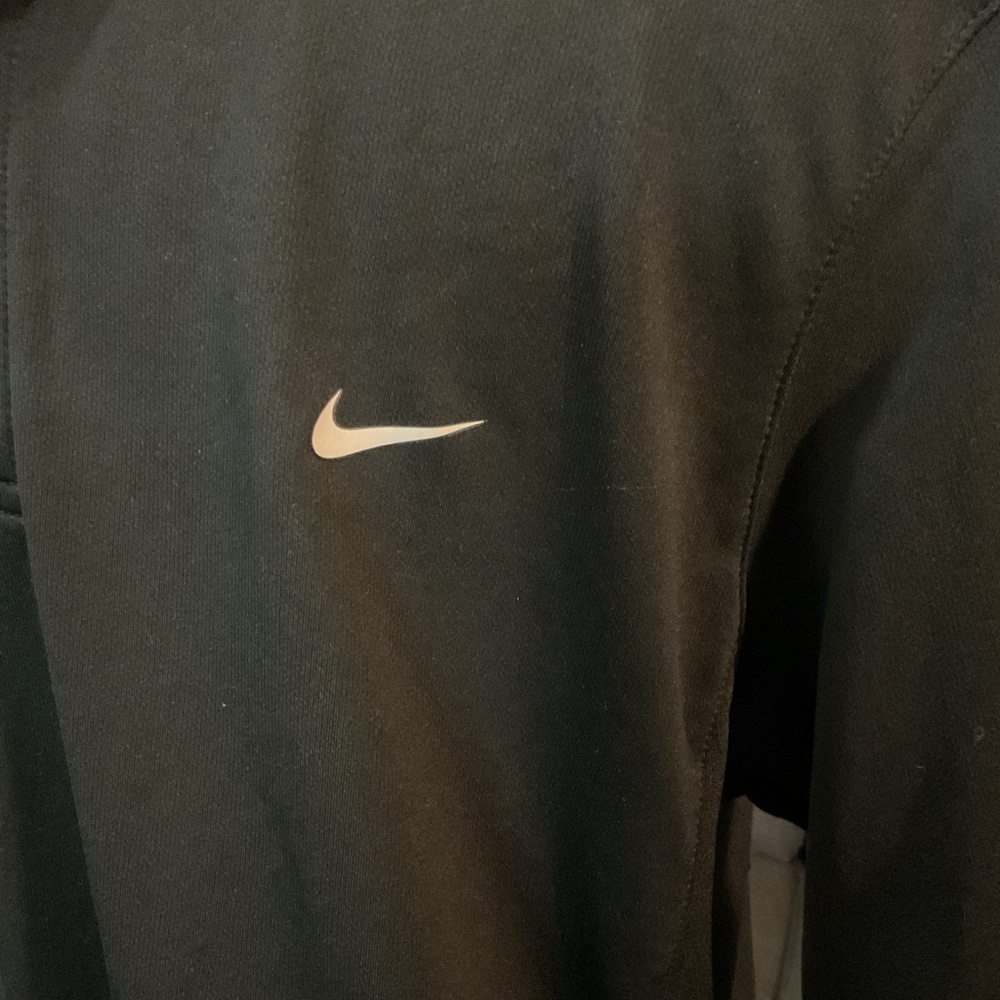 Nike Dri Fit Polo Shirt Mens Size Large Short Sleeve Casual Black White - Picture 2 of 9